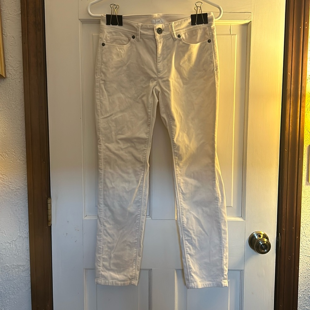 J Jill Ivory Velveteen Pants 0 Petite